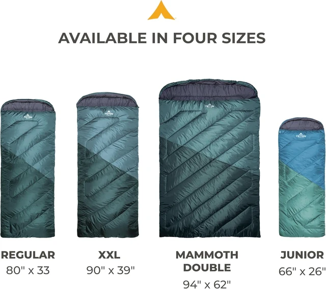 Alt view image 6 of 6 - Teton Celsius All-Weather Sleeping Bags for Adults & Kids, 25F/20F/0F Degrees, Warm & Easy Camping, Travel Sack Included