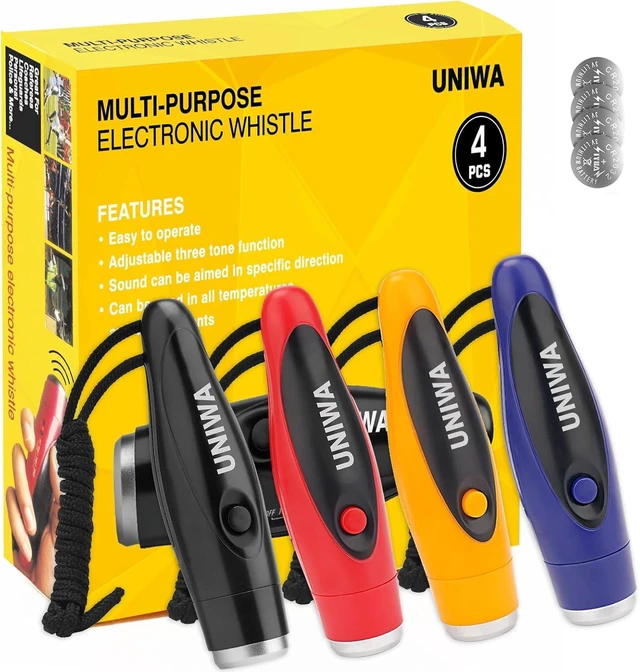Main image of 4 Pack Handheld Electronic Whistle for Outdoor Sports