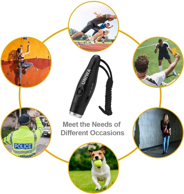 Alt view image 5 of 6 - 4 Pack Handheld Electronic Whistle for Outdoor Sports