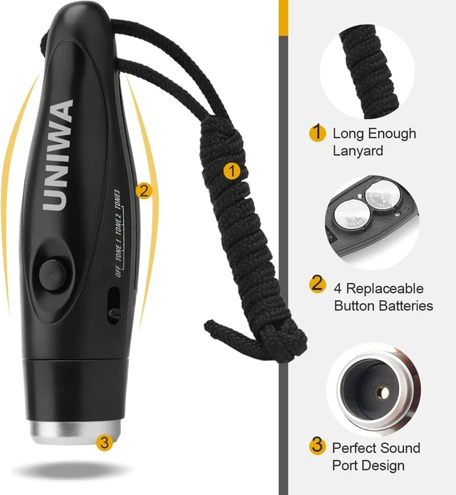 Alt view image 6 of 6 - 4 Pack Handheld Electronic Whistle for Outdoor Sports