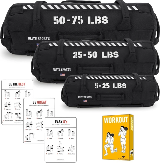 Main image of Workout Sandbag with Strategic Handle Placement for Versatile Core Muscle Fitness & Strength Training (Unfilled)