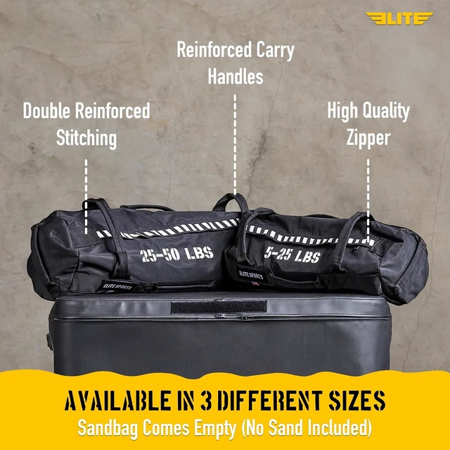 Alt view image 2 of 6 - Workout Sandbag with Strategic Handle Placement for Versatile Core Muscle Fitness & Strength Training (Unfilled)