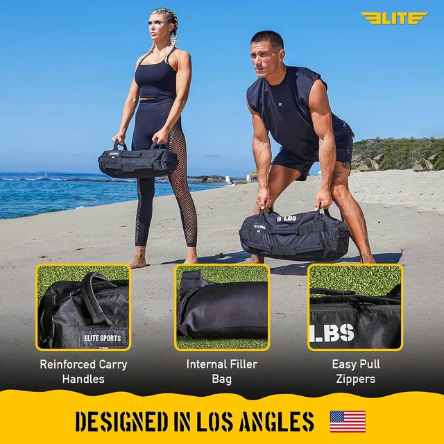 Alt view image 6 of 6 - Workout Sandbag with Strategic Handle Placement for Versatile Core Muscle Fitness & Strength Training (Unfilled)