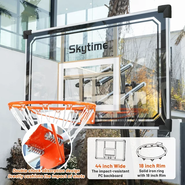 Alt view image 2 of 6 - 44&47IN Portable Outdoor Basketball Hoop