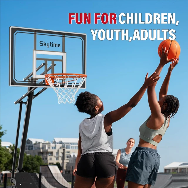 Alt view image 6 of 6 - 44&47IN Portable Outdoor Basketball Hoop