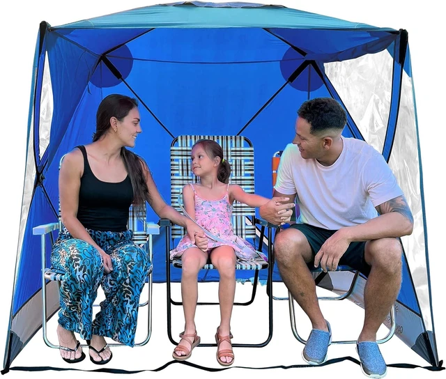 Main image of CoverU Large Pop-Up Sports Tent Pod for 3-4 People Rain or Sun Protection Climate Canopy Shelter for Soccer, Football, Softball & Other Events and Parades, Patented