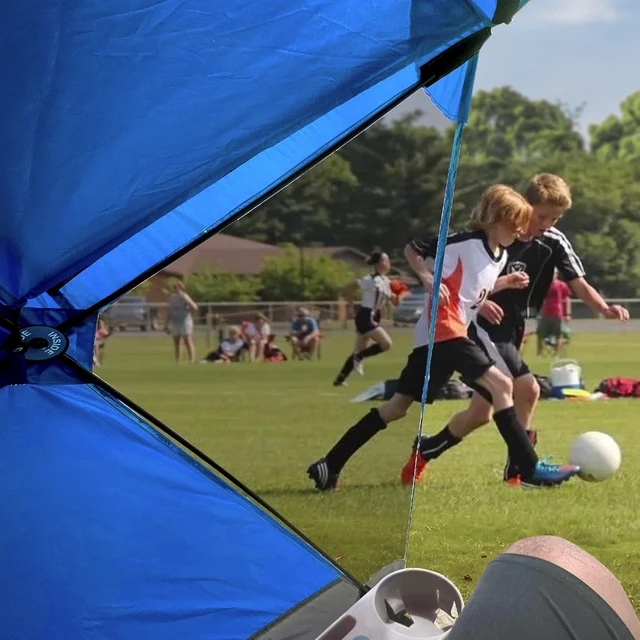 Alt view image 3 of 7 - CoverU Large Pop-Up Sports Tent Pod for 3-4 People Rain or Sun Protection Climate Canopy Shelter for Soccer, Football, Softball & Other Events and Parades, Patented
