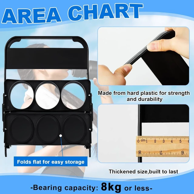 Alt view image 4 of 6 - 14 Pcs Squeeze Water Bottles with Carrier, Black