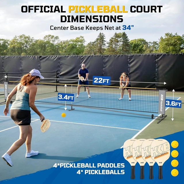 Alt view image 4 of 7 - 22FT Adjustable-Height Badminton, Volleyball & Pickleball Net