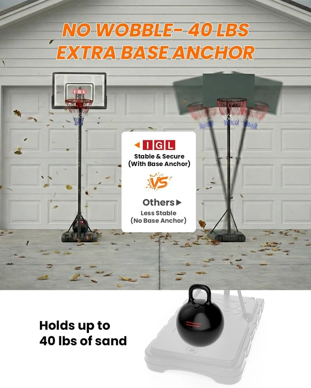 Alt view image 4 of 7 - Outdoor Basketball Hoop for Kids