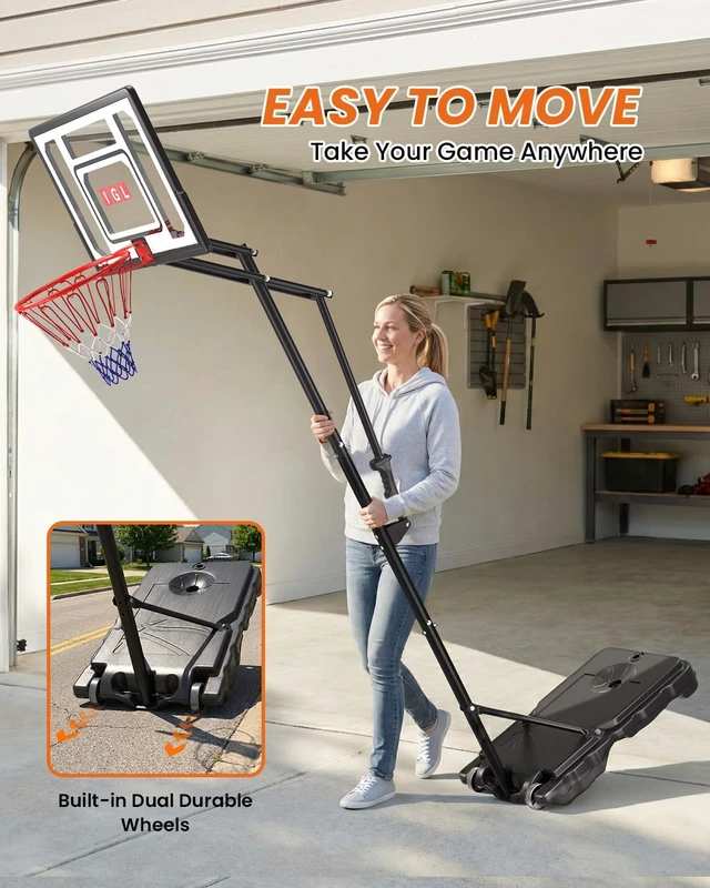Alt view image 5 of 7 - Outdoor Basketball Hoop for Kids