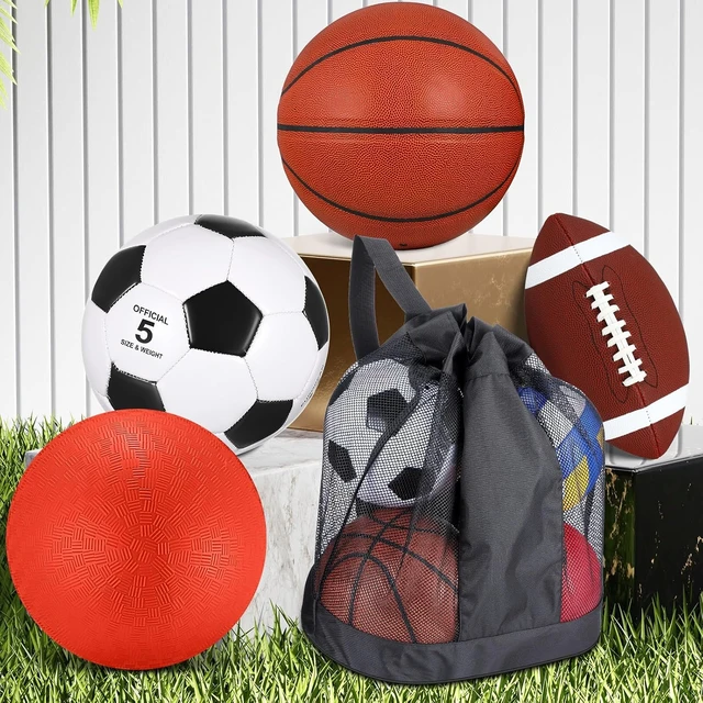 Alt view image 4 of 7 - 5 Pcs School Recess Sports Ball Set