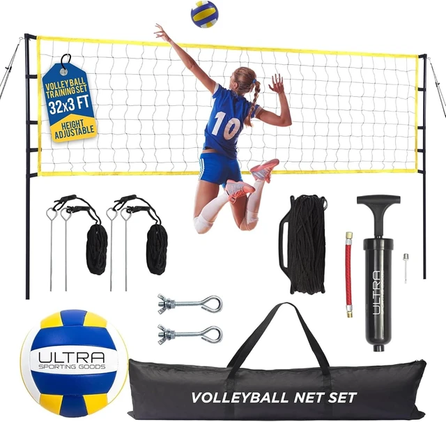 Main image of Regulation 32x3FT Portable Outdoor Volleyball Net for Backyard