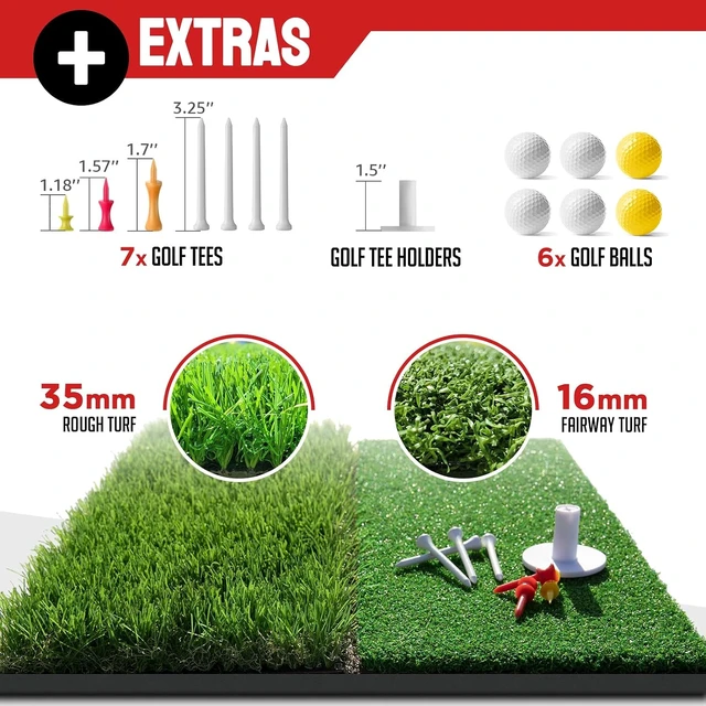 Alt view image 5 of 7 - 10 x 7 ft Golf Hitting Practice Net Set with Chipping Net