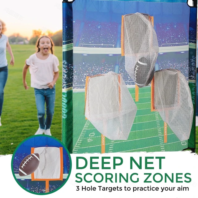 Alt view image 4 of 7 - 66" W x 73" H Football Target Toss Game for Youth & Kids