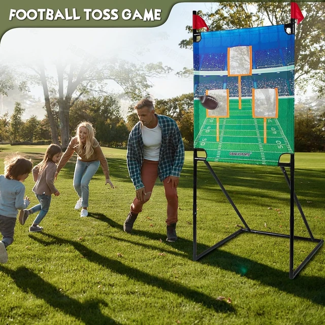 Alt view image 5 of 7 - 66" W x 73" H Football Target Toss Game for Youth & Kids