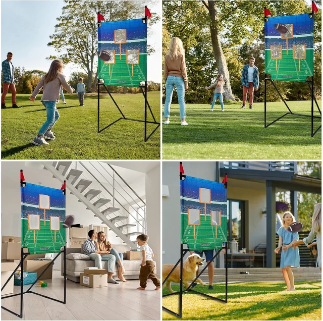 Alt view image 6 of 7 - 66" W x 73" H Football Target Toss Game for Youth & Kids