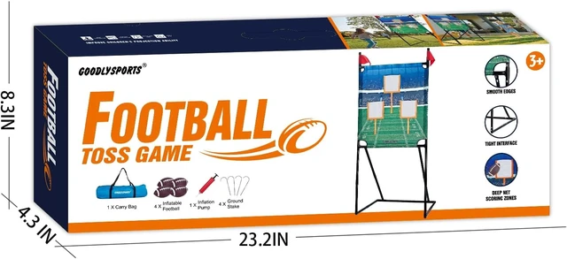 Alt view image 7 of 7 - 66" W x 73" H Football Target Toss Game for Youth & Kids