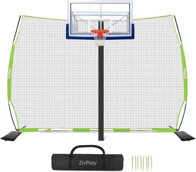 Main image of Basketball Backstop Return Net Catcher Barrier Netting for Backyard