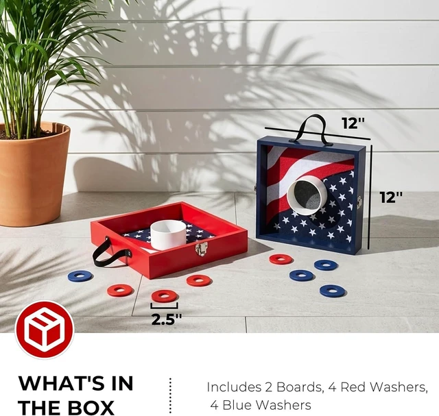 Alt view image 4 of 5 - Outdoor Washer Toss Lawn Game Set