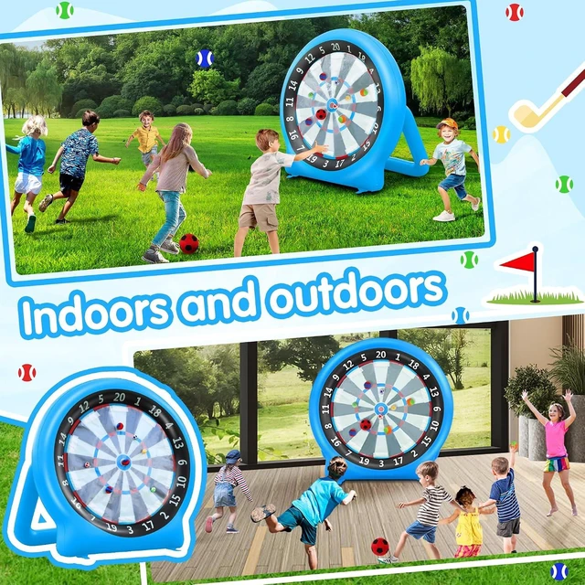Alt view image 7 of 7 - 6FT Inflatable Dartboard for Kick Darts & Soccer Darts, Outdoor Games