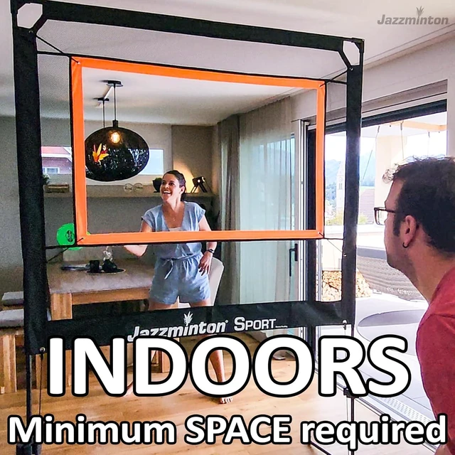 Alt view image 3 of 7 - Sport The Original Paddle Game with Net for Indoors & Outdoors Active, Joint-Friendly Family Fun, Like Badminton, Pickleball & Tennis with a Twist