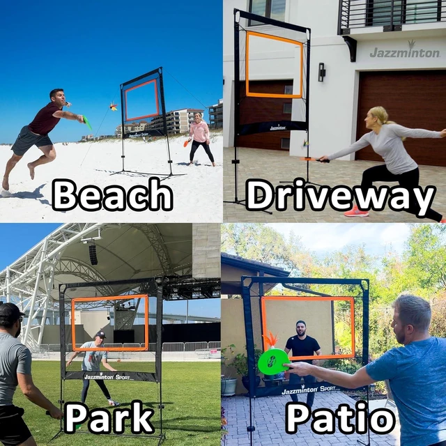 Alt view image 4 of 7 - Sport The Original Paddle Game with Net for Indoors & Outdoors Active, Joint-Friendly Family Fun, Like Badminton, Pickleball & Tennis with a Twist