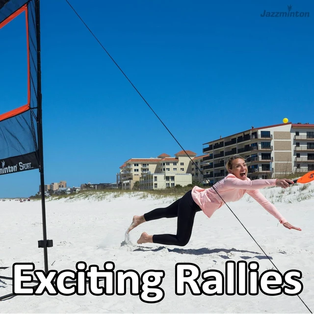 Alt view image 6 of 7 - Sport The Original Paddle Game with Net for Indoors & Outdoors Active, Joint-Friendly Family Fun, Like Badminton, Pickleball & Tennis with a Twist