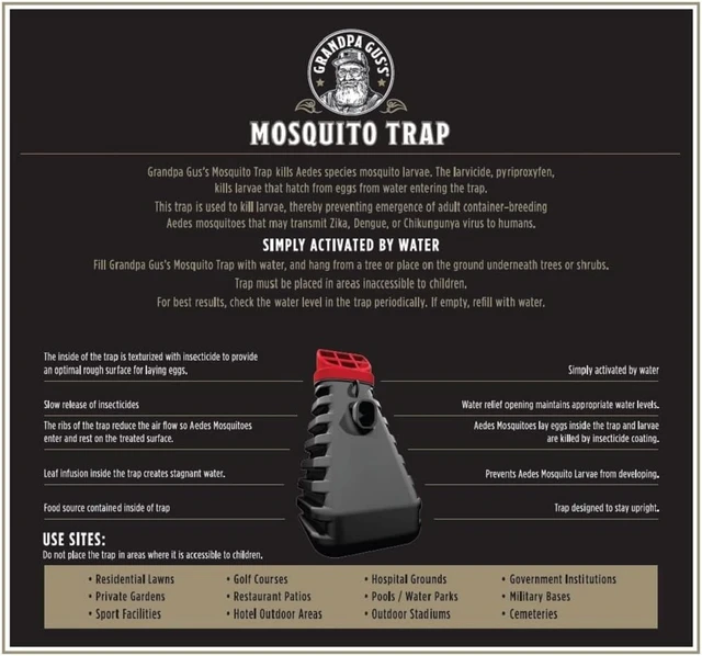 Alt view image 7 of 7 - 2 Pack Outdoor Mosquito Trap & Bug Killer