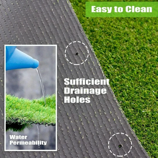 Alt view image 2 of 7 - 0.8 Inch Thick Realistic Synthetic Artificial Grass Turf