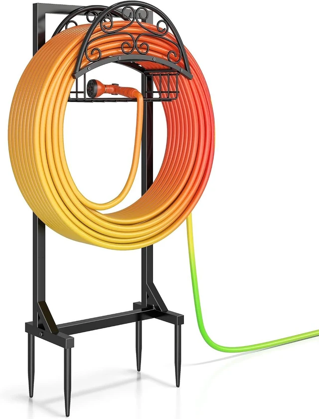 Main image of Rustproof Garden Hose Holder Reel for Outside