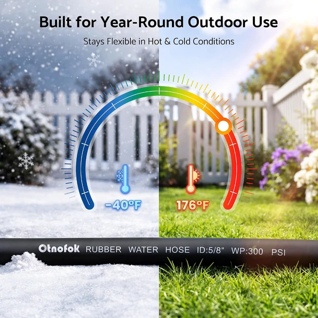 Alt view image 4 of 7 - Heavy Duty 30 ft x 5/8" 5-Layer Hybrid Garden Hose