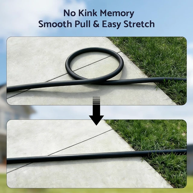 Alt view image 5 of 7 - Heavy Duty 30 ft x 5/8" 5-Layer Hybrid Garden Hose