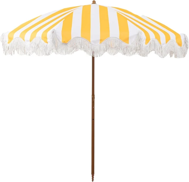 Main image of 6.5FT Boho Fringe Outdoor Patio Umbrella, Beach