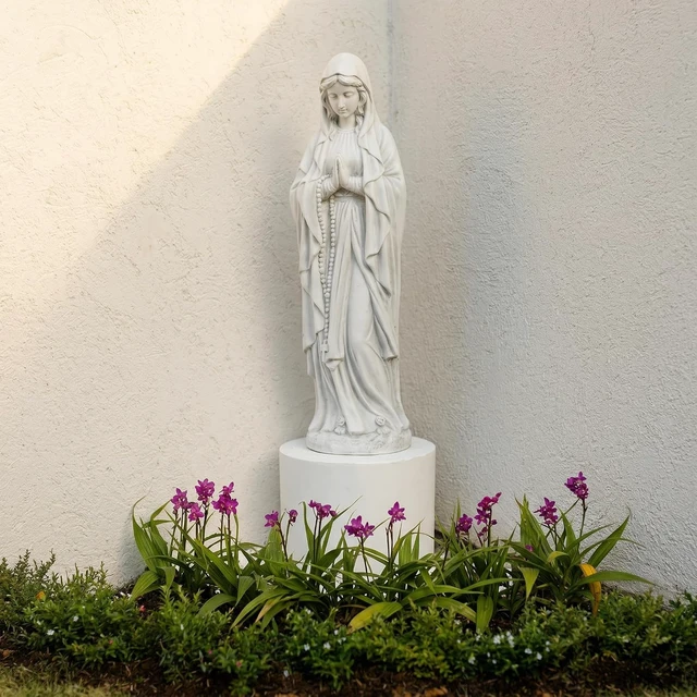 Alt view image 2 of 7 - 23.5 Inch Virgin Mary Praying Statue, Religious Outdoor