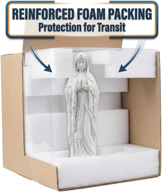 Alt view image 5 of 7 - 23.5 Inch Virgin Mary Praying Statue, Religious Outdoor