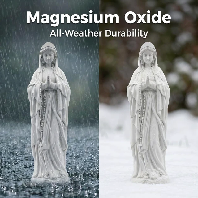 Alt view image 7 of 7 - 23.5 Inch Virgin Mary Praying Statue, Religious Outdoor
