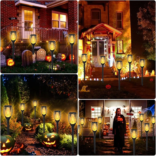 Alt view image 2 of 7 - Upgraded Larger Size Solar Torch Lights with Flickering Flame