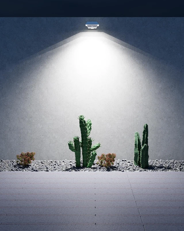 Alt view image 2 of 7 - 8 Pack Waterproof Cool White Solar Gutter Mount Lights, Outdoor
