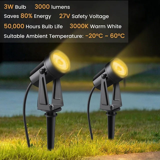 Alt view image 4 of 7 - 10 Pack Low Voltage Landscape Lighting with Transformer, Outdoor