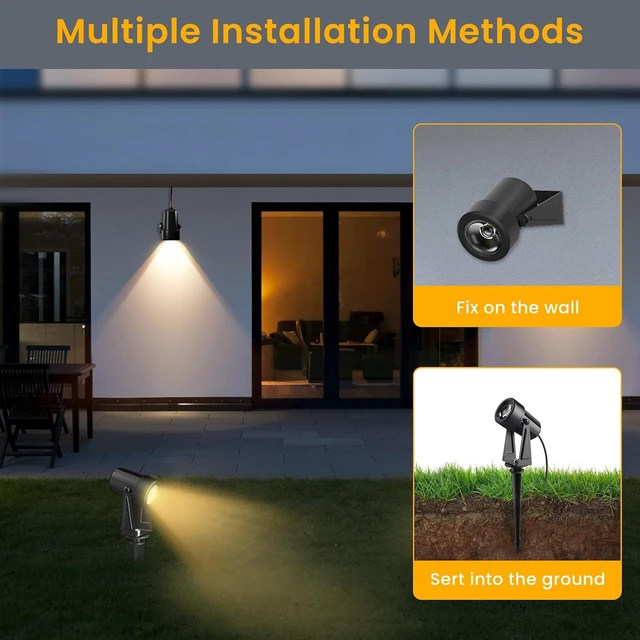 Alt view image 5 of 7 - 10 Pack Low Voltage Landscape Lighting with Transformer, Outdoor