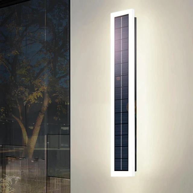 Main image of Waterproof Dusk-to-Dawn Solar Outdoor Wall Lights for Garden Fence