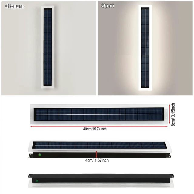 Alt view image 6 of 7 - Waterproof Dusk-to-Dawn Solar Outdoor Wall Lights for Garden Fence