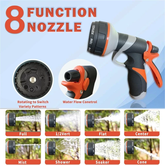 Alt view image 6 of 7 - 150FT Heavy Duty Lightweight 304 Metal Garden Hose with Brass Nozzle & Durable Fittings, No Kink & Tangle, Puncture Resistant, Easy to Use & Store for RV, Outdoor & Yard (150ft)