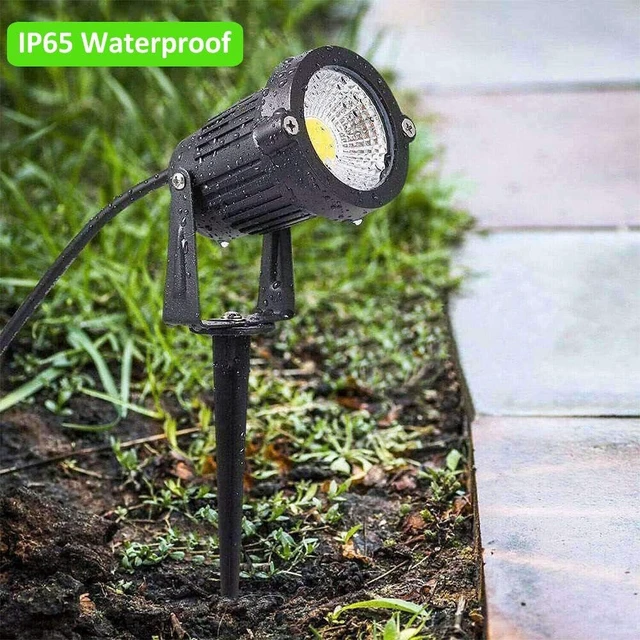 Alt view image 2 of 7 - 6 Pack 5W Landscape Lighting, 120V Plug-in Outdoor Spotlights