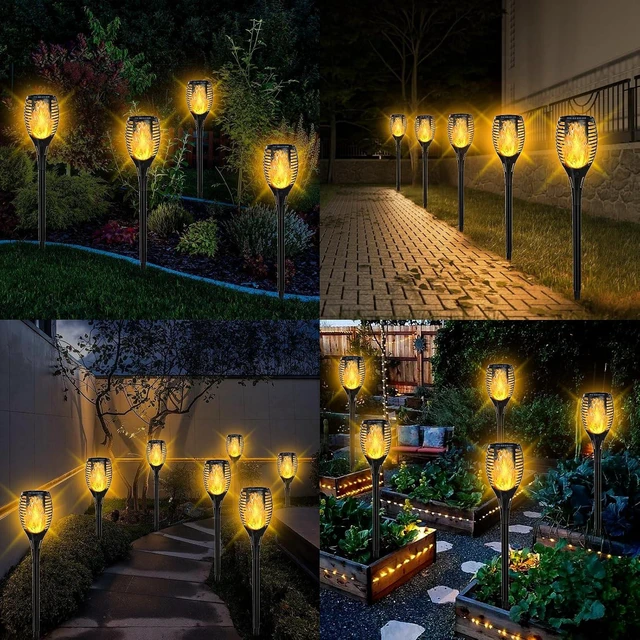 Alt view image 6 of 7 - Upgraded Larger Size Solar Torch Lights with Flickering Flame