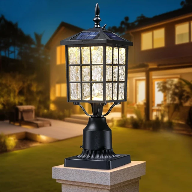 Main image of 16.5" LED Solar Post Light, Dusk to Dawn Lamp Post, 1 Pack