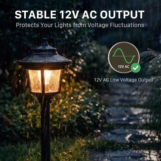 Alt view image 3 of 7 - 120W Low Voltage Transformer with Photocell Timer, Outdoor Power Pack