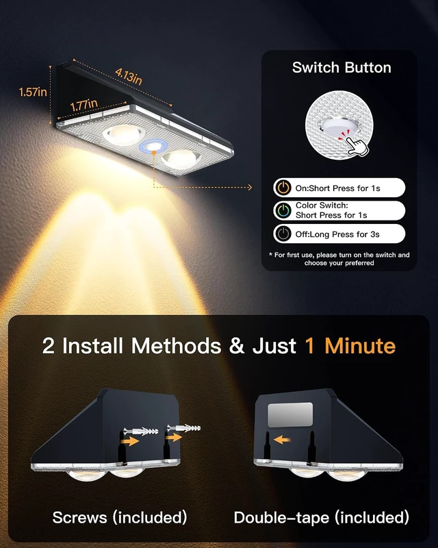 Alt view image 7 of 7 - 12 Pack IP65 Waterproof Solar Fence Lights with Ultra-Bright LED Lens, 9 Color Modes, 12+ Hour Steady Glow for Deck, Backyard, Patio, Pool & Wall, Black
