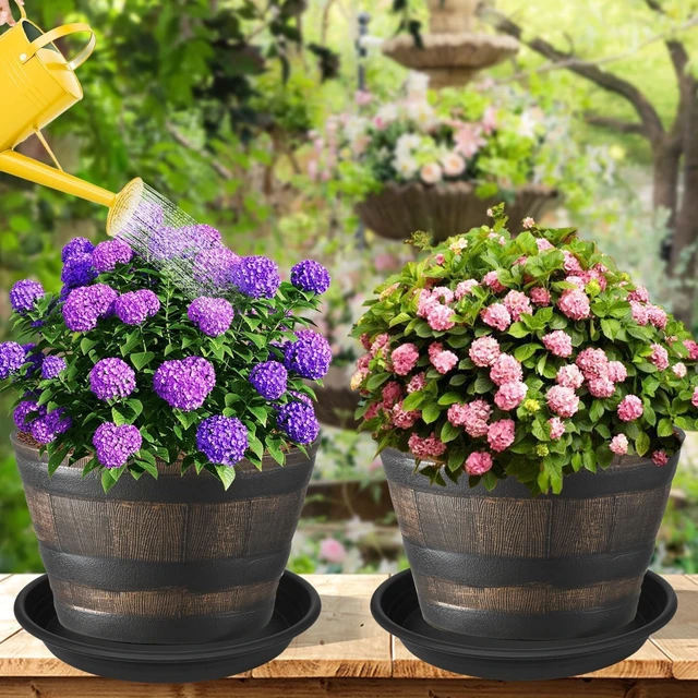 Alt view image 4 of 6 - 26-Inch Large Heavy-Duty Plant Saucer, Sturdy Plastic Drainage Tray for Indoor Planters & Bird Bath Bowls, 1 Pack (Black)